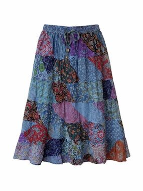 Hippie Forever Handmade Patchwork Skirt Womens SZ OS Enchanted Dreamy Boho Fairy